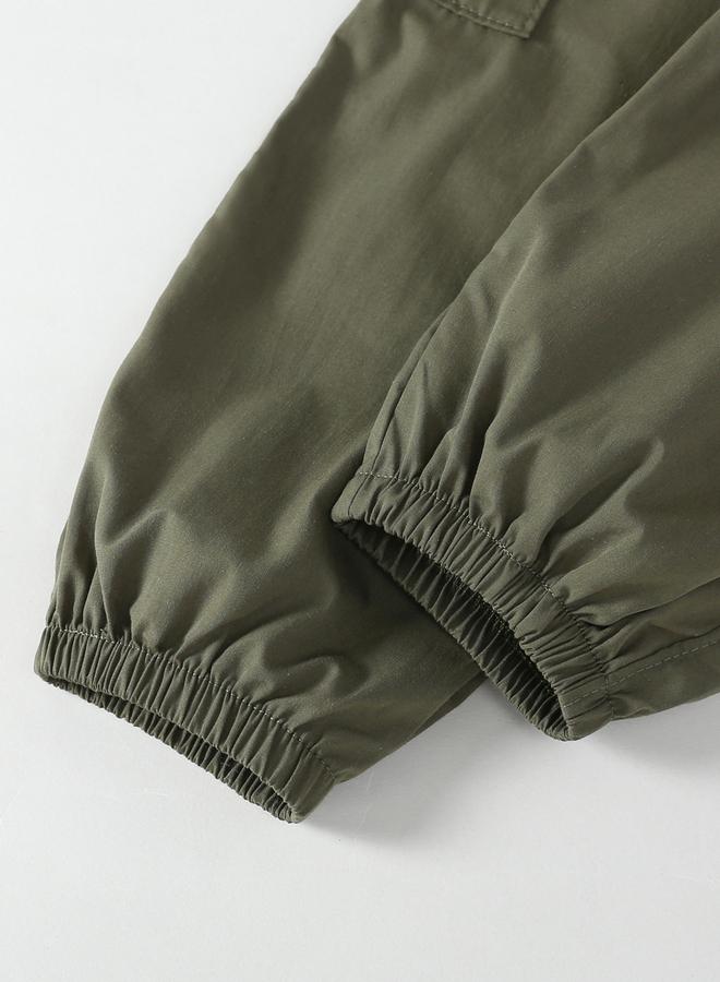 Take Two Girls Solid Elastic Waist Pocket Detail Pants - Image 5